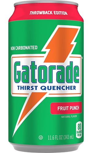 GATORADE, FRUIT PUNCH CANS - Cans